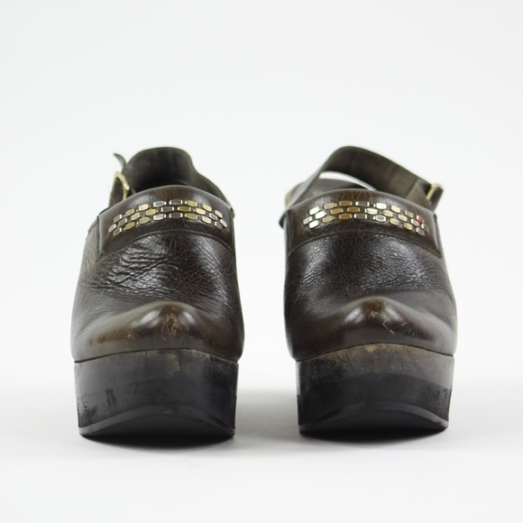 Calleen Cordero Vela Studded Jeweled Leather Clogs - Picture 4 of 8